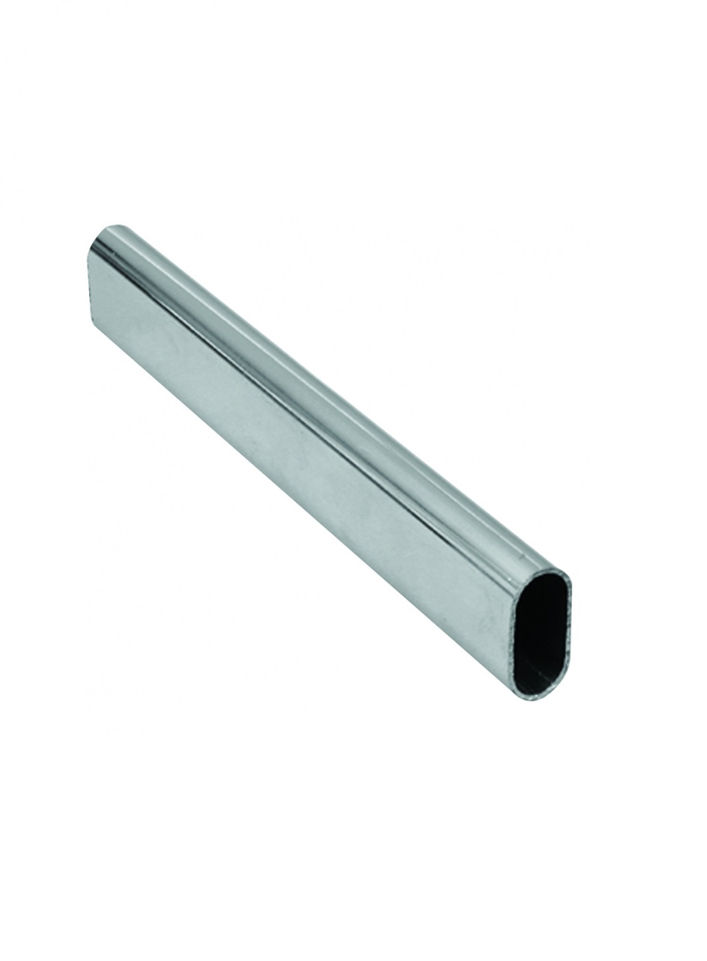 Ovalna cev 30x15mm nikl satinato L3m