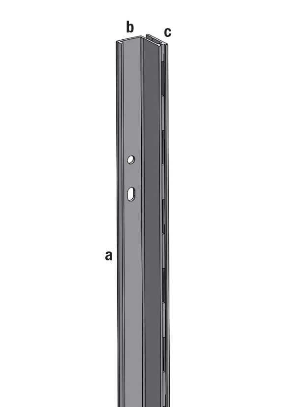 Aliasys vertikala aluminijumska L ivicna desna 240cm za panele korak 50mm
