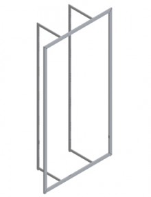 Gondola 120cm slobodnostojeća u boji